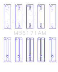 King Engine Bearings Mazda FS-DE L4/FP L4/FS L4  DOHC 16 Valve  (Size +0.5) Main Bearing Set