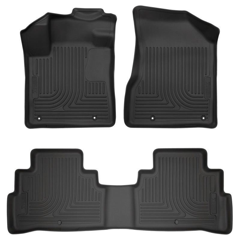 Husky Liners 19-23 Nissan Murano WeatherBeater Front & 2nd Row Floor Liners - Black