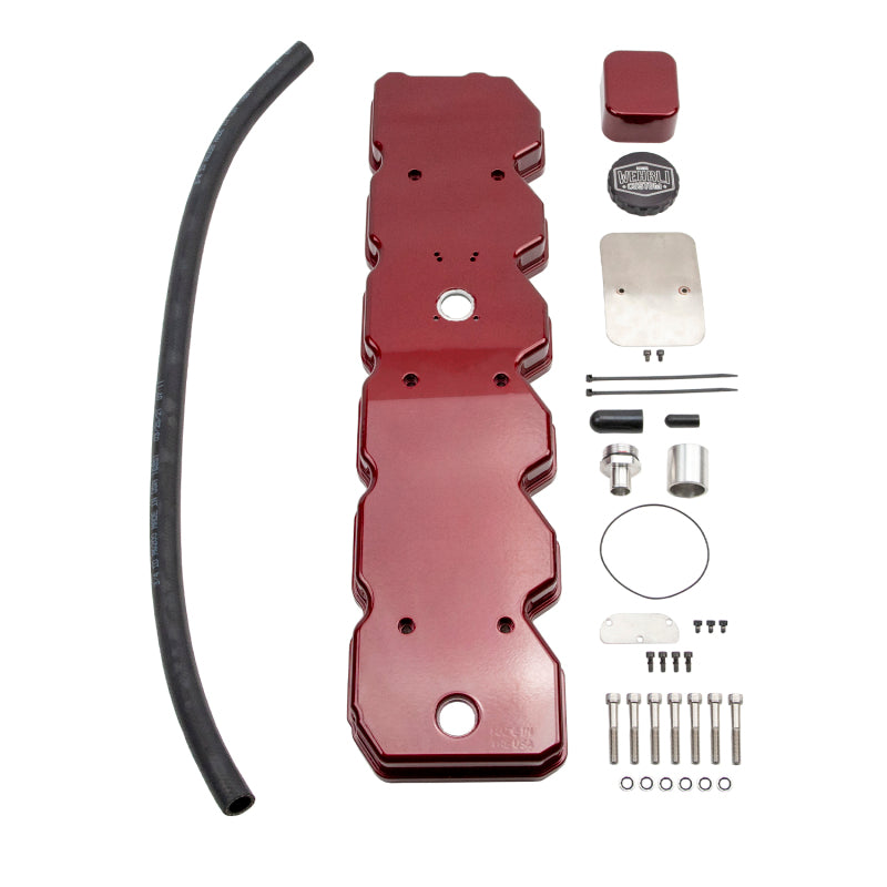 Wehrli 03-05 Cummins 5.9L WCFab X D&J Precision Billet Valve Cover - Candy Red