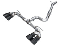 AWE Tuning MK8 Volkswagen Golf R 3in Track Edition Quad Exhaust - Diamond Black Tips
