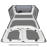 DEI 11-18 Jeep Wrangler JK 4-Door Boom Mat Rear Side Window Trim - 2 Piece - Gray
