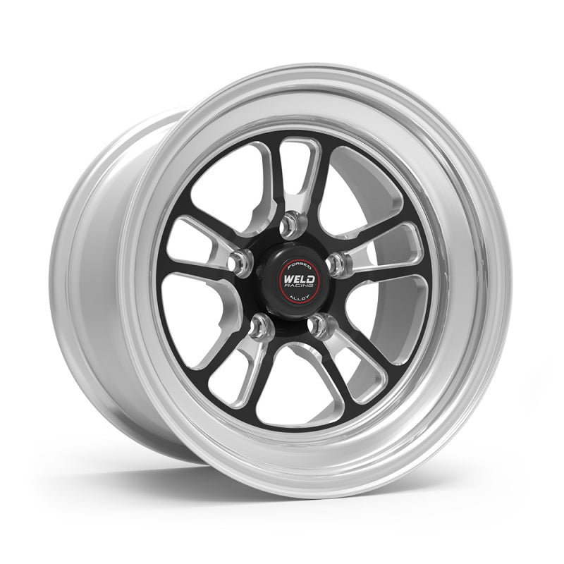 Weld S70 RT-S 15x5in / 5x114.3 BP / 3.5in. BS - Black Center - Polished Shell Wheel