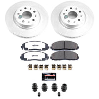 Power Stop 18-25 Jeep Wrangler Front Z36 Coated Truck & Tow Brake Kit