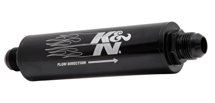 K&N 2in OD x 9in L 10AN 25 Micron In-Line Fuel/Oil Filter