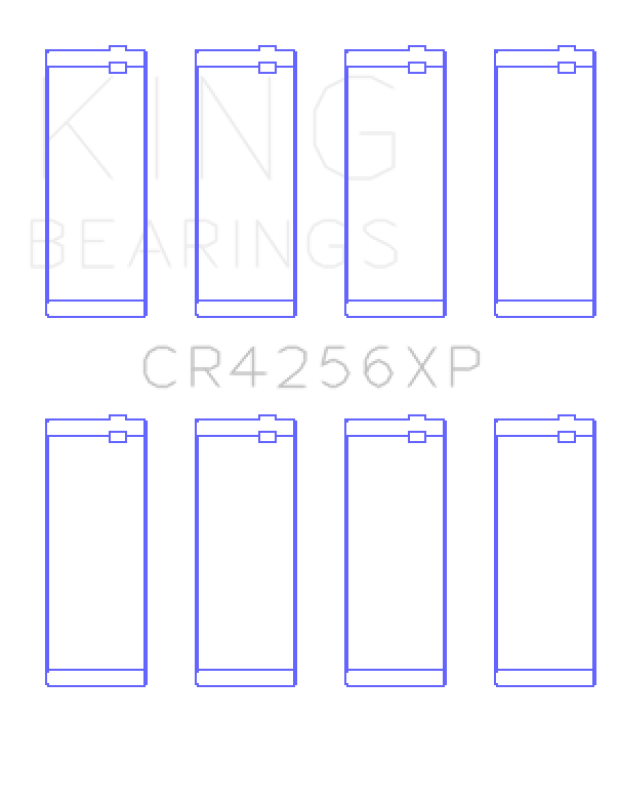 King Engine Bearings 03-05 Dodge Neon SRT4 2.4L (Size .026 Oversized) Performance Rod Bearing Set