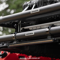 Go Rhino Xplor Flash Series Single Multi Function LED Light Bar (Track Mount) 20in. - Blk