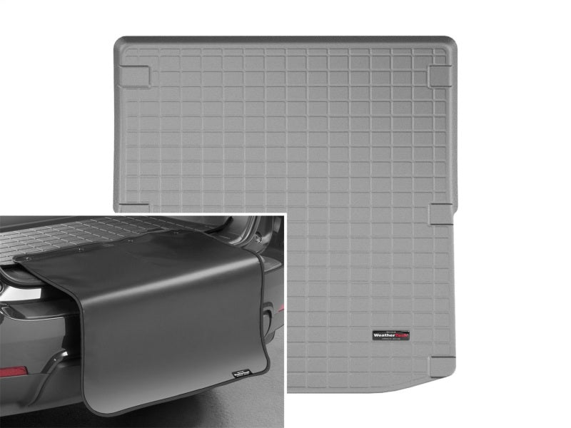 WeatherTech 2016+ Mercedes-Benz E-Class Wagon Cargo Liners w/ Bumper Protector - Grey