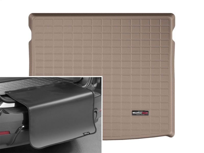 WeatherTech 2016+ BMW X1 (Fits Vehicles w/Standard Rear Seats) Cargo Liners w/Bumper Protector - Tan
