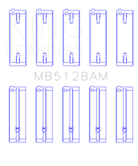 King Engine Bearings Isuzu 4Xe1/4Xf1/4Xc1T (Size +0.75mm) Main Bearing Set
