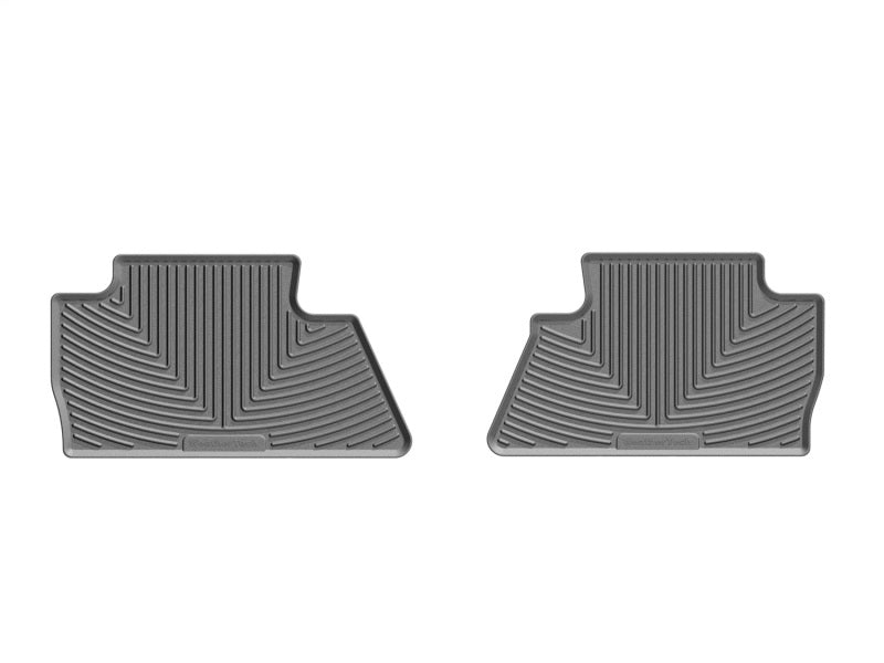 WeatherTech 14+ Chevrolet Silverado Rear Rubber Mats - Grey