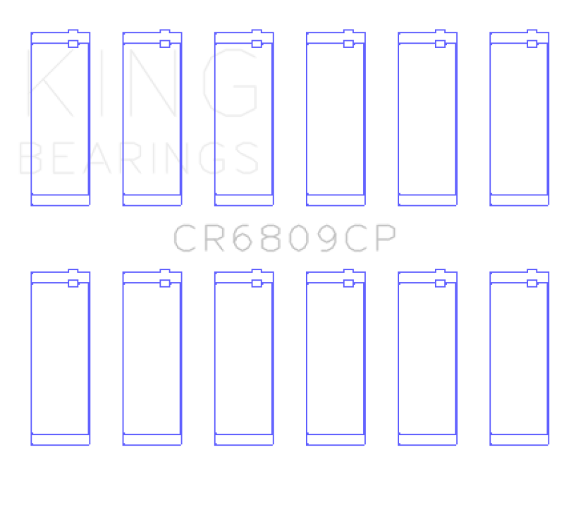 King Alpha Romeo AR 01928 / AR 06430 / AR 64102 / AR 64101 / AR 06120 / AR 01932 Rod Bearing Set