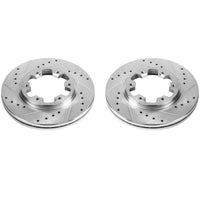 Power Stop 85-86 Nissan 720 Front Evolution Drilled & Slotted Rotors - Pair