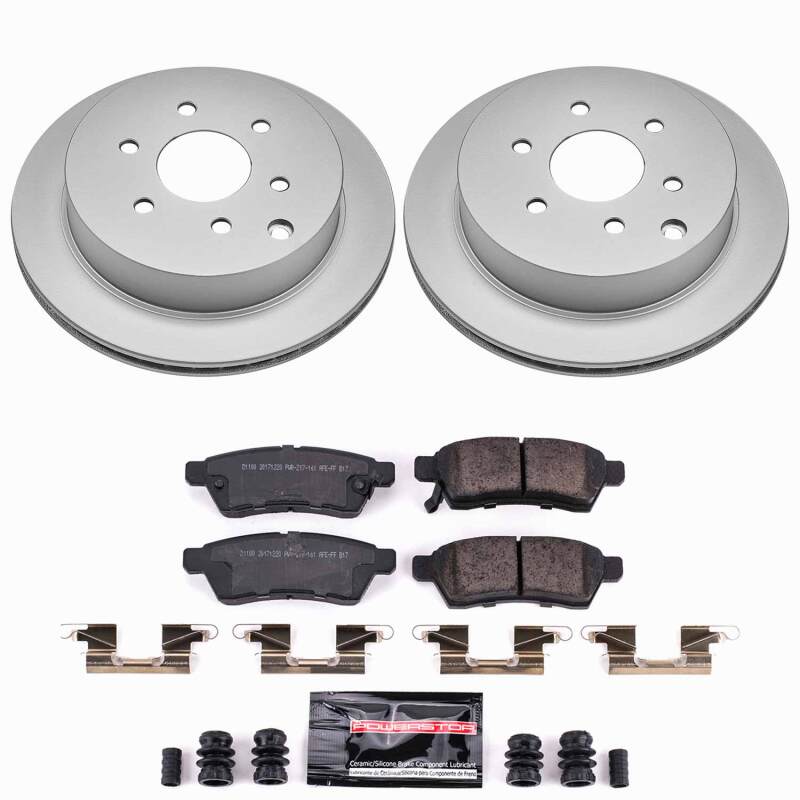 Power Stop 05-26 Nissan Frontier Rear Z23 Coated Brake Kit