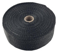 Torque Solution Fiberglass Exhaust Wrap Universal 1inx50ft - Black