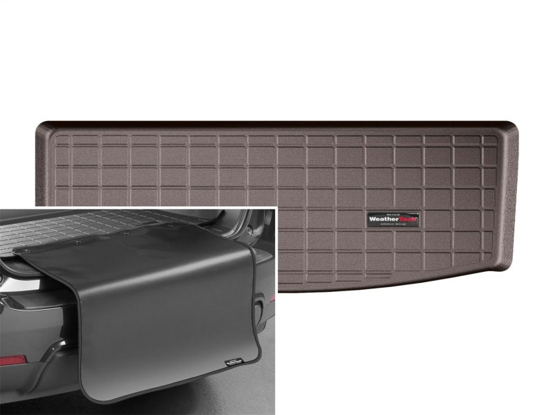 WeatherTech 2017+ GMC Acadia Cargo Liners with Bumper Protector - Cocoa