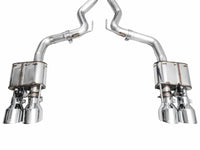 AWE 2024 Ford Mustang Dark Horse S650 RWD SwitchPath Cat-Back Exhaust w/ Quad Chrome Silver Tips