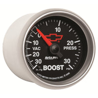 Autometer Sport-Comp II GM 52mm 30 PSI Mechanical Boost Vacuum Gauge