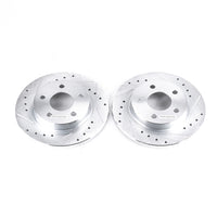 Power Stop 93-05 Ford Taurus Rear Evolution Drilled & Slotted Rotors - Pair