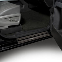 Putco 14-18 Chevy Silv LD - Double Cab w/ CHEVROLET Etching (8pcs) Black Platinum Door Sills