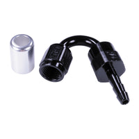 Russell 4AN ProClassic Crimp 150 Degree Hose End - Black
