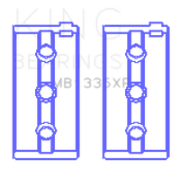 King Engine Bearings Kawasaki ZX-14R (2012-) #2/4 (Size +0.25mm) Main Bearing Set