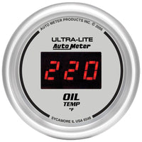 Autometer Ultra-Lite 52MM 0-340 Deg F Digital Oil Temperature
