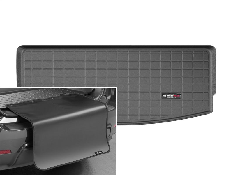 WeatherTech 2020+ Ford Explorer (Behind 3rd Row Seating) Cargo Liner w/ Bumper Protector - Black