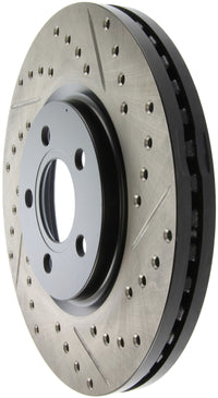 StopTech 03-09 Chrysler PT Cruiser Tur / 03-05 Dodge Neon SRT-4 Front Left Slotted & Drilled Rotor