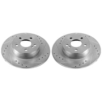 Power Stop 12-16 Mercedes-Benz C250 Rear Evolution Drilled & Slotted Rotors - Pair