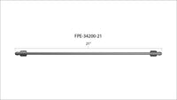 Fleece Performance 21in High Pressure Fuel Line (8mm x 3.5mm Line, M14x1.5 Nuts)