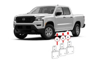 Go Rhino 05-26 Nissan Frontier (4dr) Dominator Xtreme Side Step Mounting Brackets - Tex. Blk