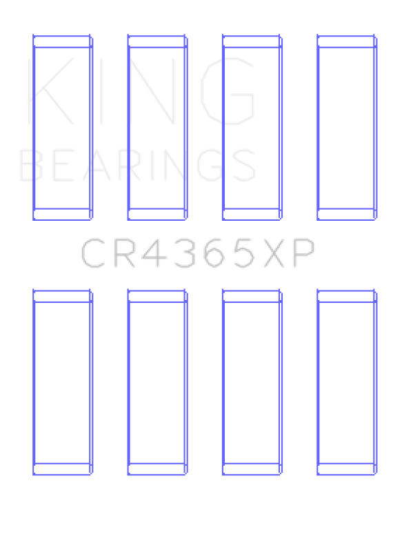 King Engine Bearings Ford Zetec S/Ecoboost1.6 (Size 0.25) Connecting Rod Bearing Set
