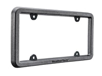 WeatherTech BumpFrame Black Satin Textured Finish License Plate Frame