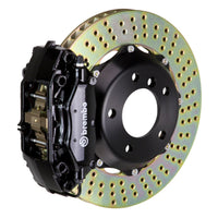 Brembo 05-11 Elise (Excl 4-Caliper Equipped) Fr GT BBK 4Pist Cast 2pc 328x28 2pc Rtr Drill-Black