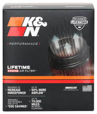 K&N 2in FLG 4 X 2-3/4in B 2 X 3in T 5in L (4 PER BOX) Universal Clamp-On Air Filter