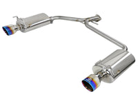 aFe Takeda 2.25-1.75in 304 SS Axle-Back Exh w/Blue Flame Tips 13-17 Honda Accord Sport Sedan I4-2.4L