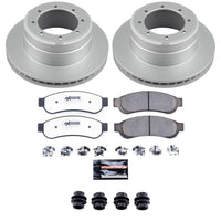 Power Stop 10-12 Ford F-350 Super Duty Rear Z36 Coated Truck & Tow Brake Kit