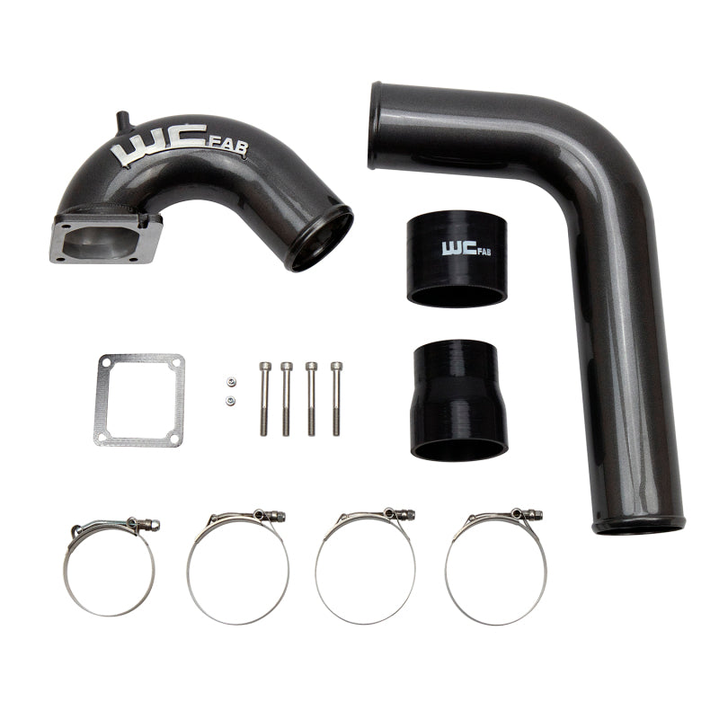 Wehrli 03-07 Cummins 5.9L 3.5in Intake Horn & Driver Intercooler Pipe - Sparkle Copper