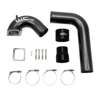 Wehrli 03-07 Cummins 5.9L 3.5in Intake Horn & Driver Intercooler Pipe - Fine Texture Black
