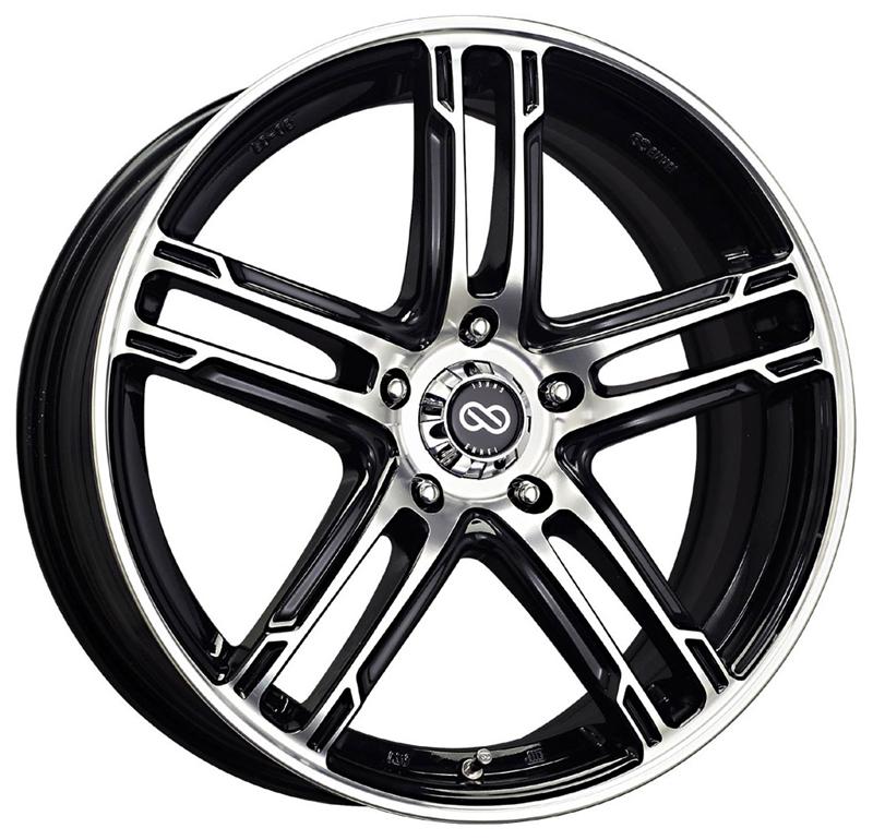 Enkei FD-05 18X7.5 5x100 53mm Offset 72mm Bore Matte Black Wheel (MOQ 40)
