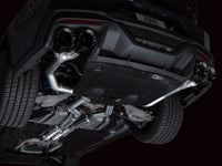 AWE 2024 Ford Mustang Dark Horse S650 RWD Track Edition Cat-Back Exhaust w/ Quad Diamond Black Tips