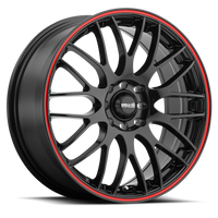 Maxxim Maze 17x7 10x100/114.3 ET40 Black/Red Stripe