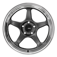 Konig Hyperspec 18x8.5 5X114.3 ET35 Anthracite Metallic Wheel w/ Mirror Machined Lip