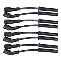 Moroso GM LS 5.7L/6.0L/6.2L/7.0L Ultra 350 8mm Multi-Angle Boot Ignition Spark Plug Wire Set - Black