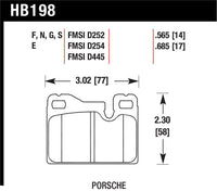 Hawk 77-88 Porsche 924 / 78-85 & 92-95 928 / 83-91 944 Blue 9012 Race Rear Brake Pads