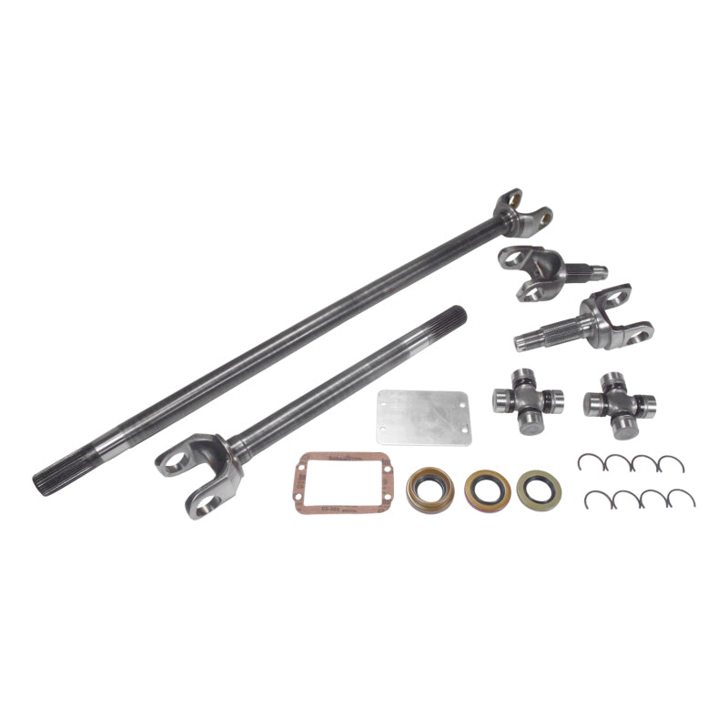 USA Standard 4340 Chrome-Moly Replacement Axle Kit For TJ/XJ/YJ/WJ/Zj Front / Dana 30 / 27 Spline