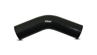 Vibrant 45 Degree Silicone Elbow 3.125in ID x 4.50in Leg Length - Black