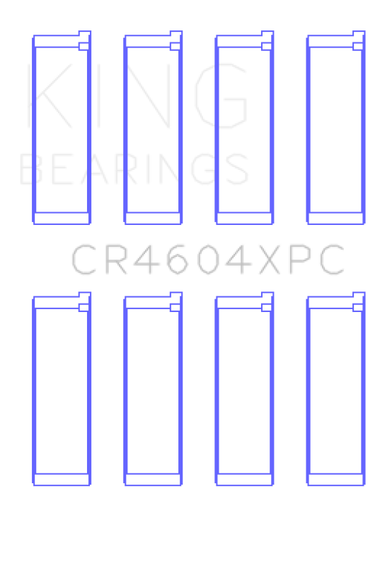 King Engine Bearings Ford 2.3L Duratec Mazda L3-VDT MZR Turbo (Size 0.26) Connecting Rod Bearing Set