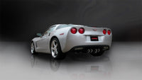 Corsa 06-08 Chevrolet Corvette C6 (A/T) 2.5in Sport Cat-Back Exhaust - 3.5in Black Twin Tips