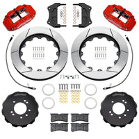 Wilwood 89-98 Nissan 240SX/89-94 Skyline/90-96 300ZX Superlite 6R Front BBK w/ 14in D/S Rotors - Red